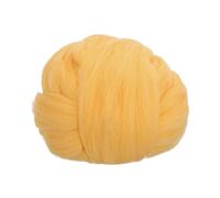 Lana Cardata, 100G/3.53OZ Lana Pura Per Feltro, Giallo