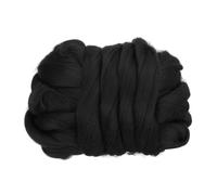 Lana Cardata, 100G/3.53OZ Lana Pura Per Feltro, Nero