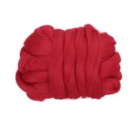 Lana Cardata, 100G/3.53OZ Lana Pura Per Feltro, Rosso