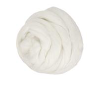 Lana Cardata, 150G/5.3OZ Lana Pura Per Feltro, Bianca