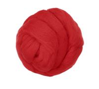 Lana Cardata, 150G/5.3OZ Lana Pura Per Feltro, Rosso