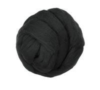 Lana Cardata, 250G/8.8OZ Lana Pura Per Feltro, Nero