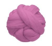 Lana cardata 3.53oz per filato, per feltro ad ago e tessitura, viola