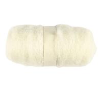 Lana cardata, bianco, 100 g