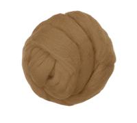 Lana cardata per feltro, 150G/5.3OZ pura, colore caffè scuro