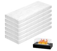 Lana ceramica 6 pezzi - lana ceramica per camino a bioetanolo & bio-etanolo caminetto, resistente al calore, tagliabile, ideale per caminetti da tavolo a etanolo, alcool e camino a bioetanolo