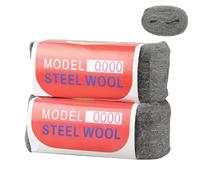 Lana D'acciaio, 2 Rotoli 100 g di Tagliabile Lana D'acciaio 0000, Pulizia Paglietta Abrasiv, per La Pulizia di Tende in Plastica, per Casa