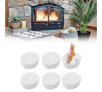 Lana di Ceramica per Bioetanolo, Ovatta Camino,Spugna in Ceramica,6pcs Spugna Ceramica Camino Bioetanolo per Stufa a Bioetanolo Consumo Minore