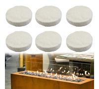 Lana di Ceramica per Bioetanolo,Spugne Rotonde in Ceramica,Spugna Ceramica Camino,Spugna in ceramica per camino a bioetanolo biologico,Bioetanolo spugna ceramica per camini,6 pcs