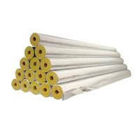 Lana di roccia isolante, 28/40 mm, 1 m, WLG 0,037, rivestimento in alluminio, isolamento per tubi di riscaldamento, diverse dimensioni