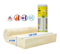 LANA DI VETRO ISOVER IBR ROTOLO 1,20x9M-M² 10,60-SP CM8 ISOLAMENTO TERMO ACUSTIC