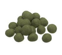 Lana Feltro Palline Perline Lana Feltro Lana Tessuto 2cm 20mm Scuro Verde 50pz