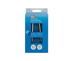 Lana Grossa Circle Needle Prym Brass Silver Coloured, Length 40 cm, Alluminio, 8 mm