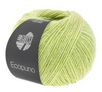 LANA GROSSA Ecopuno, elegante struttura a rete in cotone riempito con merino/alpaca, filato a mano in 17% lana vergine (merino) e 11% lana di alpaca, 50 g di lana per lavorare a maglia e uncinetto |