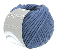 LANA GROSSA Feltro | Filato di feltro per artigianato creativo, versatile, lana di alta qualità per infeltrimento a umido e a secco, filato a mano in 100% lana vergine | 50 g per lavorare a maglia e
