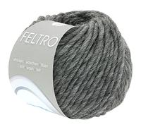 Lana Grossa - Gomitolo per lavori a maglia, color oro 4 - Dunkelgrau meliert