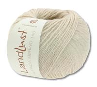 Lana Grossa Landlust - Gomitolo di lana merino 160, 50 g, 26 colori (402, beige chiaro)