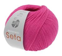 LANA GROSSA Meilenweit Seta, filato per calze con percentuale di seta, lavabile in lavatrice, 55% lana vergine (merino), poliammide e seta, 100 g di lana per lavorare a maglia e uncinetto, 400 m di