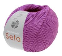 LANA GROSSA Meilenweit Seta, filato per calze con percentuale di seta, lavabile in lavatrice, 55% lana vergine (merino), poliammide e seta, 100 g di lana per lavorare a maglia e uncinetto, 400 m di