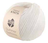 LANA GROSSA Summer Softness | Delicatamente imbottito filato tubolare di cotone, riempito con fibre di merino soffici | Filato per maglieria a mano realizzato con 80% cotone (bio) e 20% lana vergine |