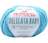 Lana Mondial Delicata Baby Gomitolo 50gr neonato e bambino Lana Vergine Merino vari colori (746 Petrolio)