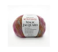 Lana Mondial Magic Jacquard - 923 Fuxia/Arancio/Azzurro/Lilla, Misto Lana, 50g