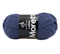 lana Moretta 50gx150 metri 30% lana vergine - 70% acrilico premium, uncinetto consigliato 3-4 adatta per abbigliamento uomo donna bimbo, piastrelle granny e molto altro (avio - 138)