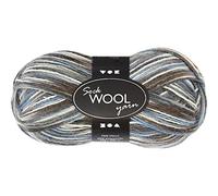 Lana per calze, L: 200 m, armonia blu/grigio, 50g