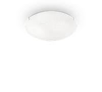 Plafoniera Moderna Lana Vetro Bianco 2 Luci E27