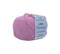 Lana Preziosa Tre Sfere Microfibra 100% 500 grammi (10 gomitoli da 50 gr x 130 mt) per Accessori, Borse, Abbigliamento e Granny con Ferri da Maglia o Uncinetto (Rosa conchiglia - K805)