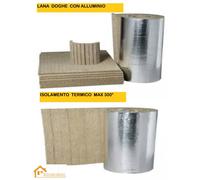 LANA ROCCIA ROTOLO CANNA FUMARIA IGNIFUGO ISOLANTE DOGHE ALLUMINIO COPPELLA ML 1