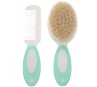 Lana Spazzola e Pettine Massaggio Cuoio Set, per Ragazzo Ragazza | Pulizia Delicata della Cute, Polipropilene Blu, per Ragazzo Ragazza, Cura Quotidiana