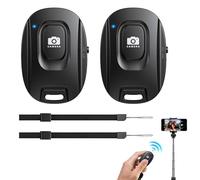 LANAFAY 2 Pezzi Telecomando Bluetooth 5,2 per Selfie- per Smartphone e Autoscatto, Remote Control Bluetooth 10 Milioni Compatibile con Apple iOS e Android, iPhone, iPad, Samsung e Tablet con Snapchat