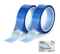 LANAFAY 2 Rotoli Nastro Adesivo Termico, 20 mm x 33 m Nastro Adesivo Alte Temperature, Nastro Isolante, Nastro Termico Pellicola di Poliimide, per Mascheratura, Saldatura, Schede di Sublimazione
