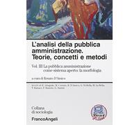 L'analisi della pubblica amministrazione. Teorie, concetti e metodi. La pubblica amministrazione come sistema aperto: la morfologia (Vol. 3)
