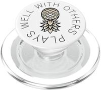 L'ananas capovolto gioca bene con gli altri Swinger PopSockets PopGrip per MagSafe