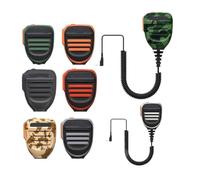 LANAPPTLTG Adatto for microfono mimetico Baofeng 2PTT Walkie Talkie Altoparlante Radio Microfono 2 pin Kenwood Tipo IP55 portatile adatto for UV-82 UV16 888S(Desert Camo)