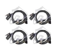 LANAPPTLTG Auricolare for microfono da 2,5 mm a 1 pin, auricolare di sicurezza for tubo acustico compatibile for Motorola TLKR-T60 T61 T62 T80 T81 T82 T-92(TB01-TK 4PCS)