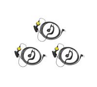 LANAPPTLTG Auricolare walkie-talkie tipo M for gancio auricolare a 2 pin for design a sorriso e microfono PTT adatto for Motorola CP040 DP1400 GP68 GP88 XTN446 XTN500(3PCS)