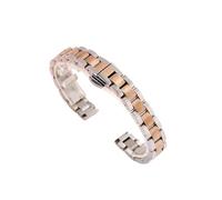 LANAPPTLTG Cinturino da polso in acciaio inossidabile massiccio da 22 mm, 20 mm, 18 mm, 16 mm, 14 mm, 12 mm e 10 mm, universale, for cinturino in maglia milanese.(Silver-rose,12mm)