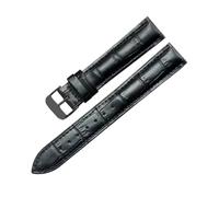 LANAPPTLTG Cinturino for orologio in pelle a sgancio rapido da 12 a 24 mm for motivo in bambù, adatto for donne e uomini(All-black,16mm)