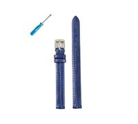 LANAPPTLTG Cinturino sottile in pelle for orologio da 8 mm, 10 mm, 12 mm, 14 mm, 16 mm, for donna, accessori for orologi, cinturini for orologi(Blue-silver,10mm)