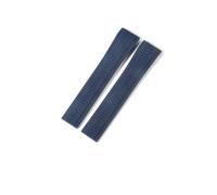 LANAPPTLTG Misura for Patek Philippe Confortevole silicone 21mm Sostituisci cinturino orologio da uomo Grenade 5164/5167 Cinturini sportivi in gomma sportiva bianco rosso nero(Blue-No buckle)