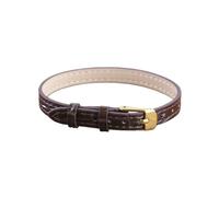 LANAPPTLTG Semplice braccialetto in pelle di bambù for grana, gioielli, stringa, lettera, classico, minimalista, accessori, 8 mm, 10 mm(Brown,10mm)