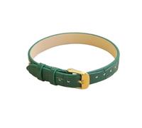 LANAPPTLTG Semplice braccialetto in pelle di bambù for grana, gioielli, stringa, lettera, classico, minimalista, accessori, 8 mm, 10 mm(Green,10mm)