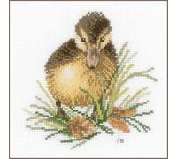 LANARTE Kit Punto Croce Contato ANATROCCOLO I Decorativi per Pareti ca. 14 x 14 cm Set Fai da Te Creativo Adulti Ricamo Casa Decor Arte da Parete Kit per Hobby Cross Stitch