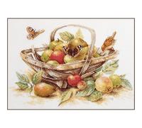 Lanarte Kit Punto Croce contato: Frutta Estiva, Cotone, N, 39 x 29cm