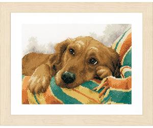 Lanarte "Little Rascal Kit Punto Croce, 100% Cotone, Multicolore, 20 x 1 x 26 cm