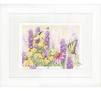 Lanarte PN 0147541 enumerato Croce Kit, cespuglio di Farfalla ed Echinacea, Aida