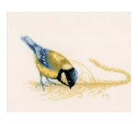 Lanarte Set punto croce "Blue Tit Marjolein Bastin ", schema di conteggio, 22x15